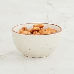 Buy Home Centre Fiesta Off-White Stoneware Solid Bowl, Standard Online ...