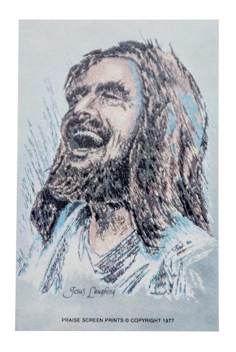 Original Laughing Jesus Print (2 1/4 X 3 1/2) : Amazon.in