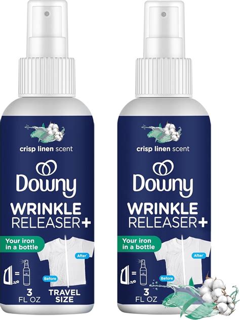 Downy Wrinkle Release Spray, Travel Size, Removes Wrinkles, Static and ...