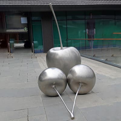 不锈钢城市镂空水果梨 - 卓景雕塑公司