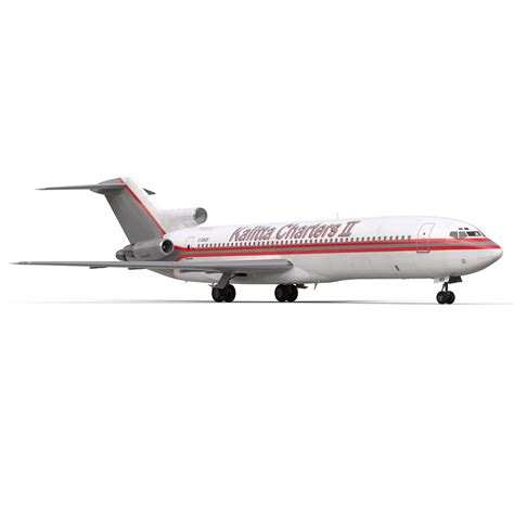 3D Boeing 727 200 Kalitta Air Rigged model | 3D Molier International