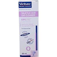 Virbac Epiotic Salicylic Acid Ear Cleanser, 50 ml, 50 Milliliter, 1 ...