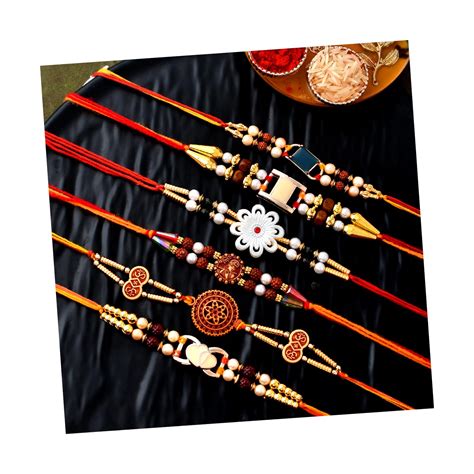 Buy CraftVatika Rakhi Combo Set of 6 for Brother Boy Bhaiya Men Kids ...