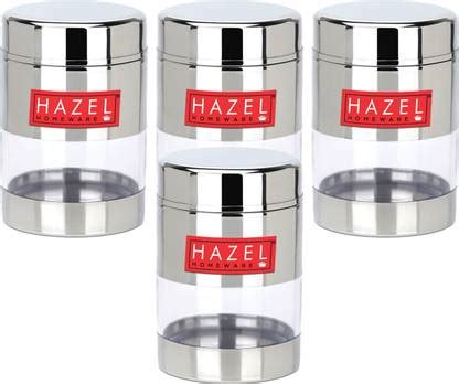 HAZEL Stainless Steel Mukhwas Container See Through Small Containerfor ...