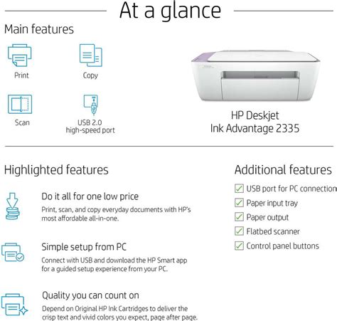 HP DeskJet Ink Advantage 2335 Multi-function Color Inkjet Printer for ...