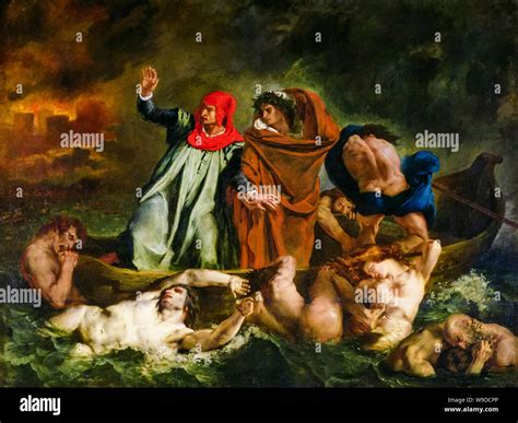 Dante And Virgil In Hell Delacroix