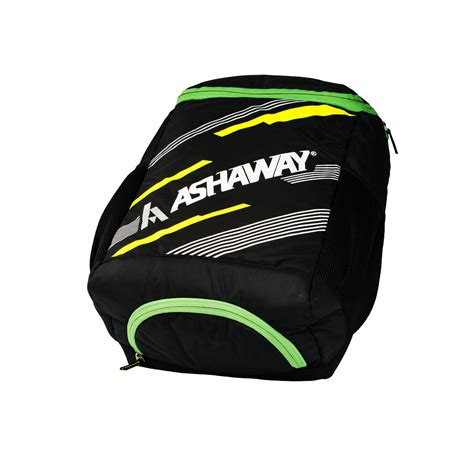ASHAWAY Badminton Backpack AB Haversack (Black/Green) – Quickway Sports