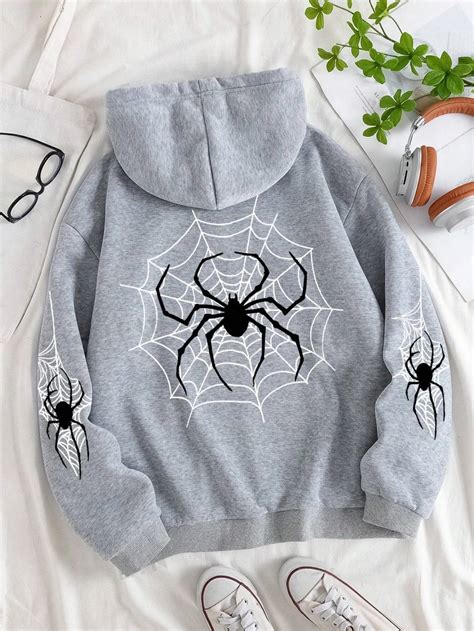 SXV 'SPIDER’ Printed Cool Aesthetic Sweatshirt Hoodie – SXVSTYLE