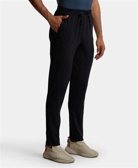 Buy Soft Touch Microfiber Elastane Stretch Trackpant with Side Pockets ...