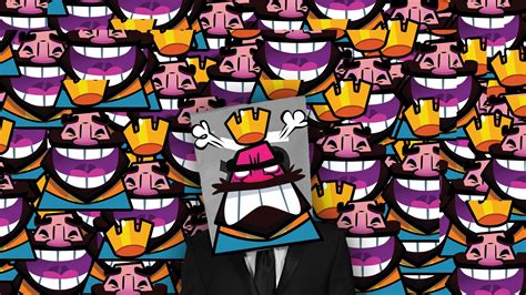 Clash Royale HD Wallpaper - King Emote Collage