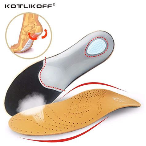 Placehap New Branded 3D Premium healthy Leather orthotic insole for ...