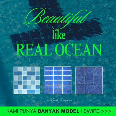 Jual Pool Mozaic Tile / Keramik Kolam Renang 30x30 / Mosaik Mozaik Biru ...