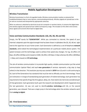 FDT-UNIT 1 - fdt - FDT Syllabus Unit I: (10 Periods) Introduction ...