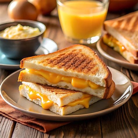 Grilled cheese sandwich for breakfast | Premium AI-generated image