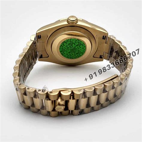 Rolex Day Date Full Gold Diagonal Motif Dial High Quality Swiss ...