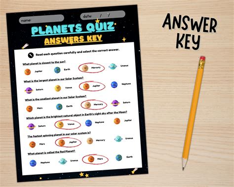 Name the Planets Worksheet | Planets Quiz | Printable Solar System ...