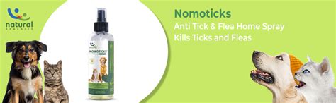 Natural Remedies Nomoticks Anti-Tick & Flea Body Spray for Dogs, Cats ...