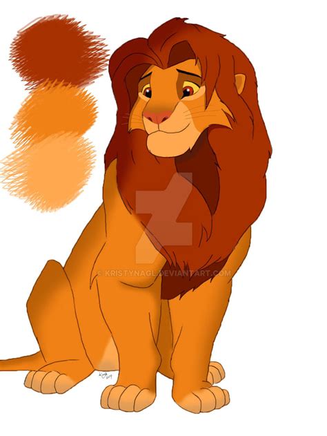 Adult Simba by KristynaGl on DeviantArt