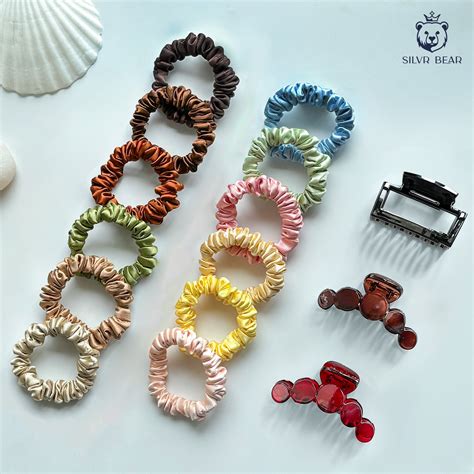 Luxury Skinny Scrunchies & Claws Clips Combo Pack – silvrbear
