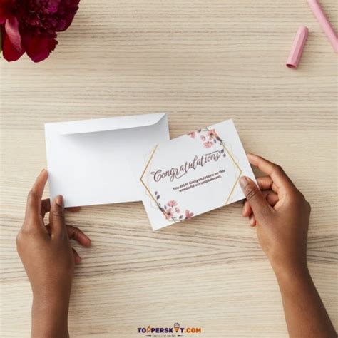 (4 Pcs.) Congratulation Greeting Card with Envelope – Topperskit LLP