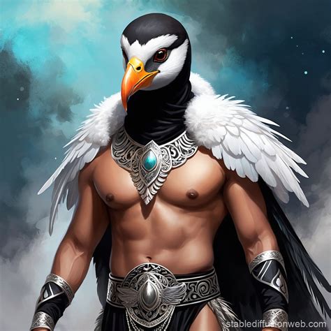 Aarakocra Luchador Monk DND Character | Stable Diffusion Online