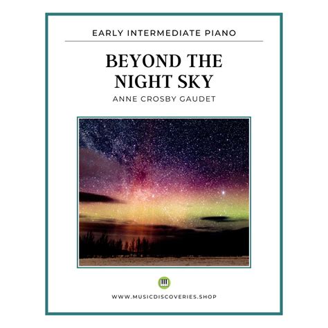 Beyond the Night Sky, piano sheet music by Anne Crosby Gaudet – Music ...
