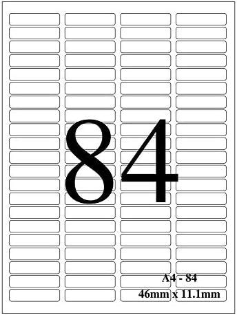 NovaJet Multipurpose Label for Inkjet/Laser Printer 65 Label (Size of ...