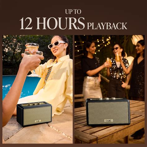 boAt Stone Opus - Premium Portable Bluetooth Speaker with Large Playback