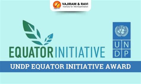 UNDP Equator Initiative Award, Prize Money, Eligibility, Latest News