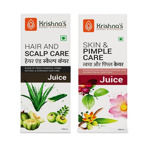 Hair & Scalp Care Juice 1000 ml | Skin & Pimple Care Juice 1000 ml ...