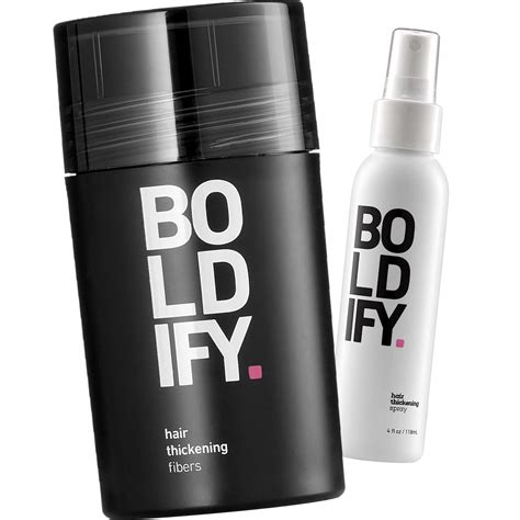 Buy Hair Fibers (Black) + Thickening Spray: Boldify Total Texture ...