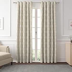 Buy GM floral Grommet Door Curtain Panel, Set of 2 (Size: 52 x 84 Inch ...