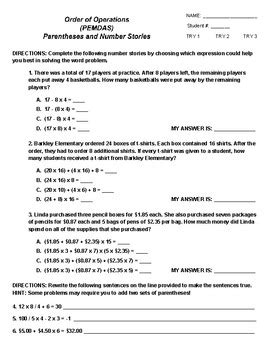 Image result for PEMDAS Word Problem Examples