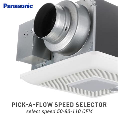 Panasonic WhisperSense 0.4-Sone 110-CFM White Lighted Bathroom Fan with ...
