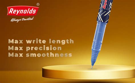 Reynolds TRIMAX GOLD RollerBall Pen SET - 1 PEN BLUE | PREMIUM PEN FOR ...