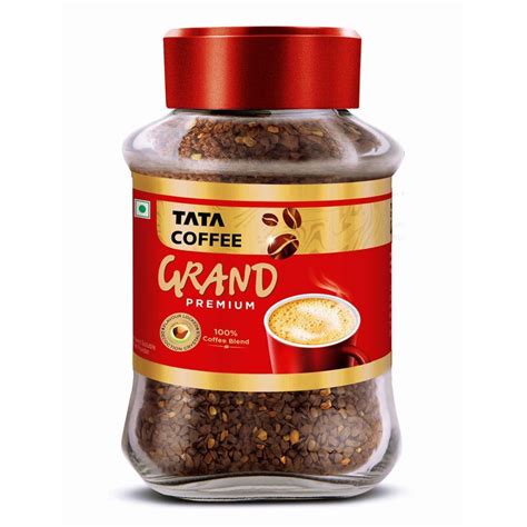 Tata Premium Instant Coffee, 90g Jar, 100% Pure Coffee, With Flavour ...