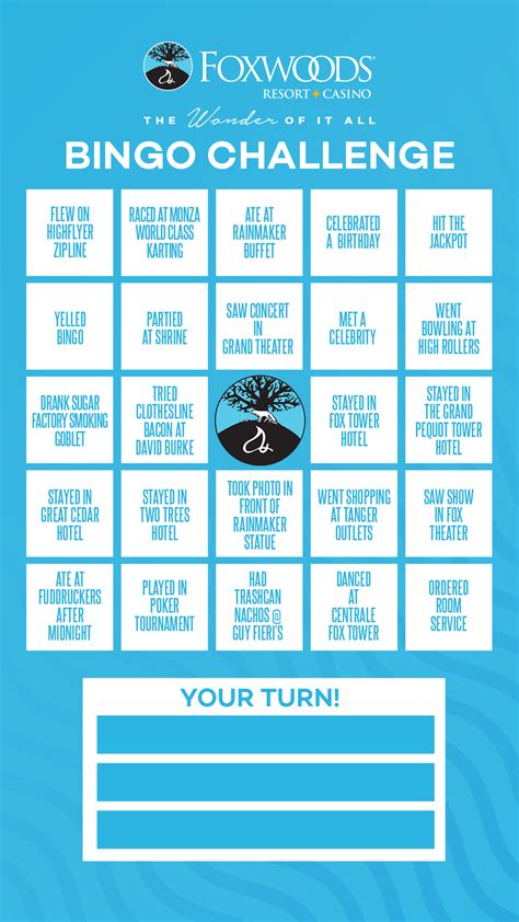 Foxwoods Bingo Calendar For October - 2025 Calendars