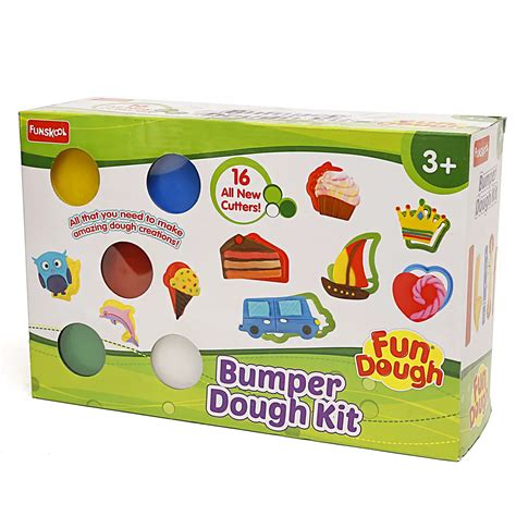 Funskool Fun Dough Bumper Dough Kit with 5 tubs of 75g each ...