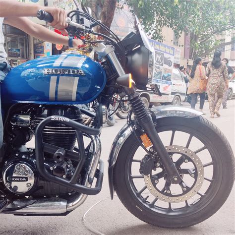 Cross Crash Guard with Delrin Sliders(Round) leg guard for Honda H'nes ...