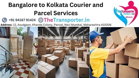Courier Booking | Fast Parcel Bangalore to Kolkata