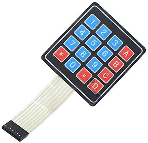 SCRIPTRONICS 4 x 4 Matrix Array 16 Key Membrane Switch Keypad Keyboard ...