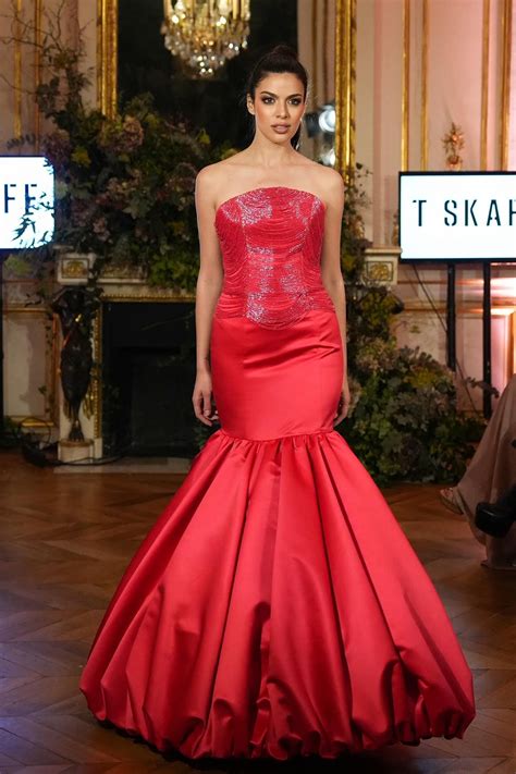 Raspberry pink strapless balloon dress - T SKAFF