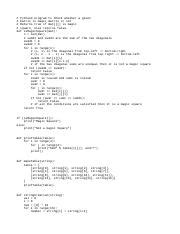 Image result for Magic Square Problem in Python