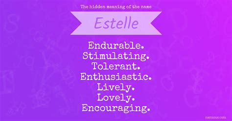The hidden meaning of the name Estelle | Namious