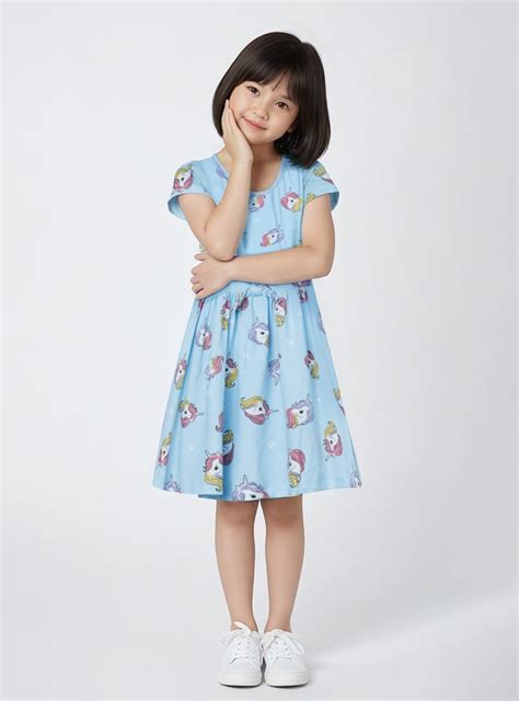 Buy Girls Unicorn Print Dress Online at just Rs. 299.0 - 1000015794660 ...