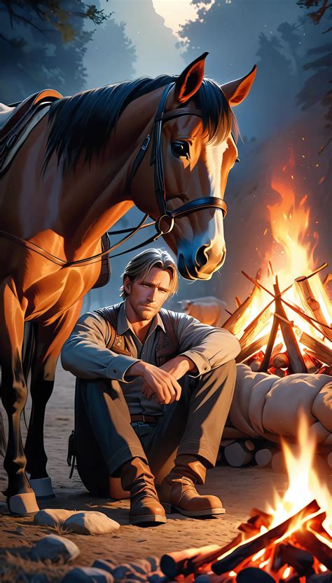 SeaArt AIで作成された西部のカウボーイ