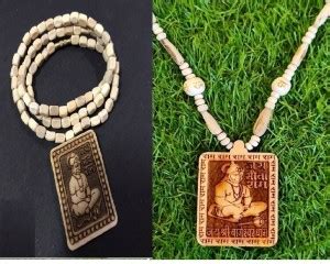 Green Spiritual Shri Bageshwar Dham Tulsi Kanthi Mala with Tulsi ...