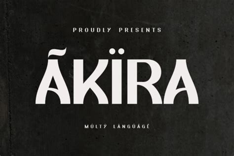Akira Font Fonts Free Downloads
