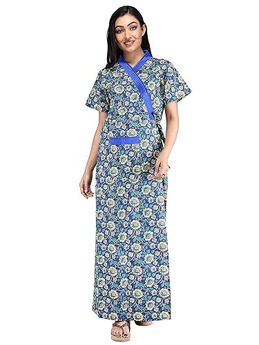 Buy Babydoll® 100% Pure Cotton Robe, Housecoat, Nighty, Sleepwear ...