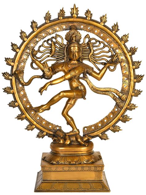 Exotic India Nataraja - Brass Statue Yellow : Amazon.in: Home & Kitchen